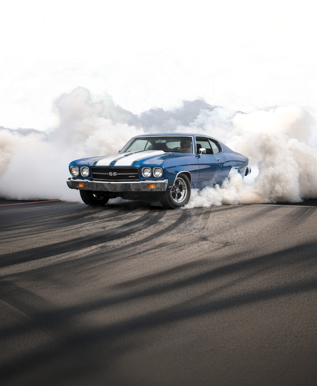 Classic Muscle Car burnout